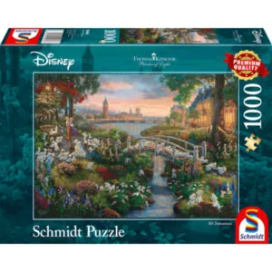 PUZZLE SCHMIDT DISNEY - T. KINKADE : 101 DALMATIENS - 1000 PIECES