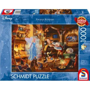 PUZZLE SCHMIDT DISNEY - T. KINKADE : PINOCCHIO DE GEPPETTO - 1000 PIECES