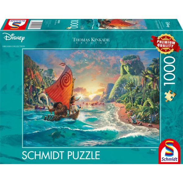 PUZZLE SCHMIDT DISNEY - T. KINKADE : VAIANA - 1000 PIECES