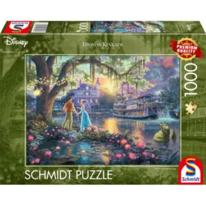PUZZLE SCHMIDT DISNEY - T. KINKADE : LA PRINCESSE ET LA GRENOUILLE - 1000 PIECES