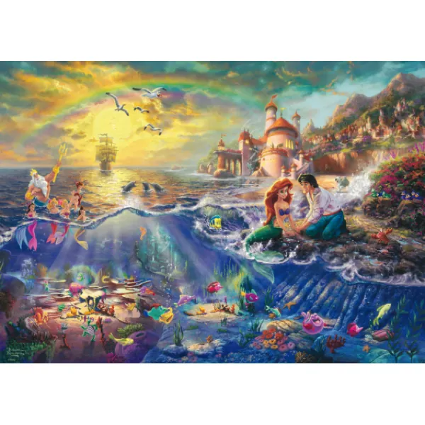 PUZZLE SCHMIDT DISNEY - T. KINKADE : ARIELLE LA PETITE SIRENE - 1000 PIECES – Image 2