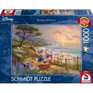 PUZZLE SCHMIDT DISNEY - T. KINKADE : DONALD ET DAISY - 1000 PIECES