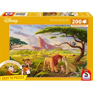 PUZZLE SCHMIDT DISNEY - T. KINKADE : LE ROI LION SE SOUVIENT DE QUI IL EST - 200 PIECES