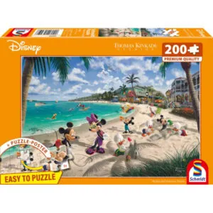 PUZZLE SCHMIDT DISNEY - T. KINKADE : MICKEY ET MINNIE - 200 PIECES