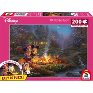PUZZLE SCHMIDT DISNEY - T. KINKADE : MICKEY ET MINNIE - 200 PIECES