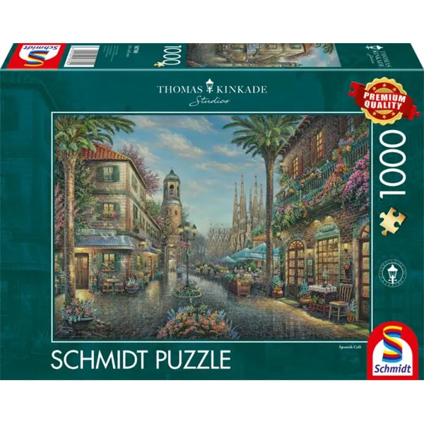 PUZZLE SCHMIDT - T. KINKADE : CAFE ESPAGNOL - 1000 PIECES