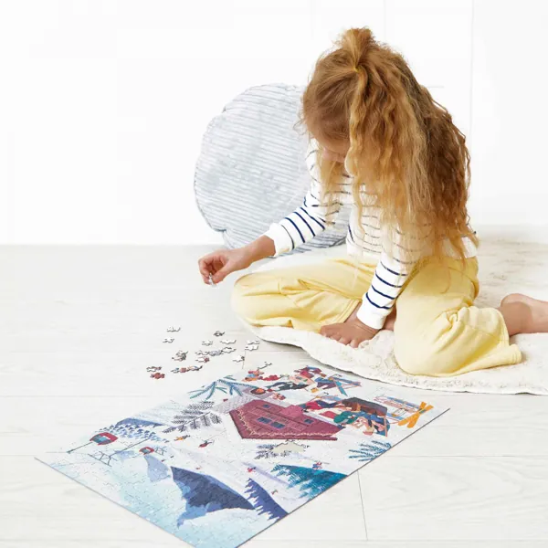 PUZZLE JANOD : HIVER A LA MONTAGNE - 500 PIECES – Image 3