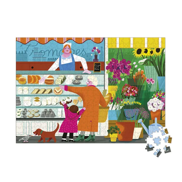 PUZZLE JANOD : SUR LA MARCHE - 500 PIECES – Image 2
