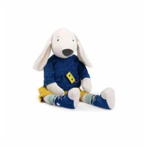 PELUCHE CHIEN GEANT PILOU - PUCE ET PILOU - MOULIN ROTY