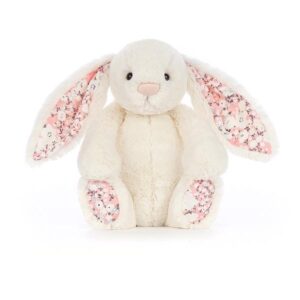 PELUCHE LAPIN OREILLES TISSU CERISE ORIGINAL - JELLYCAT
