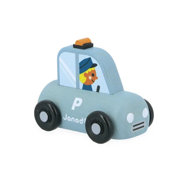 VOITURE DE POLICE EN BOIS VILLE CROSS ROADS - JANOD