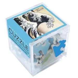 PUZZLE CUBE BOIS WILSON - K. HOKUSAI : LA VAGUE - 30 PIECES