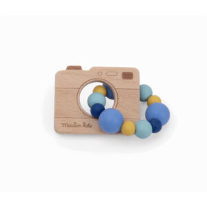 HOCHET BOIS ET SILICONE APPAREIL PHOTO - PUCE ET PILOU - MOULIN ROTY