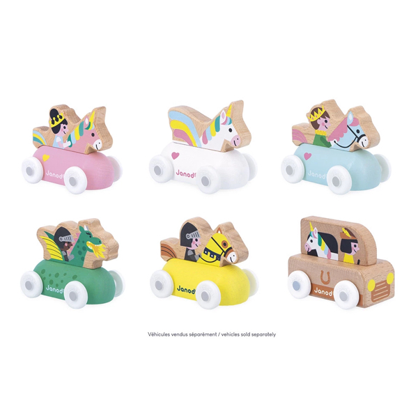 ROULANT PRINCESSE EN BOIS ROYAUME ENCHANTE CROSS ROADS - JANOD – Image 2