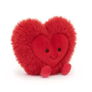 PELUCHE GRAND COEUR ROUGE BEATIE - JELLYCAT