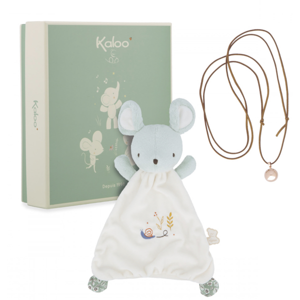 COFFRET DOUDOU SOURIS ET COLLIER BOLA - KALOO