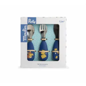 SET DE COUVERTS SILICONE - PUCE ET PILOU - MOULIN ROTY