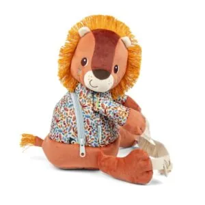 SAC A DOS DOUX JACK LE LION - LILLIPUTIENS