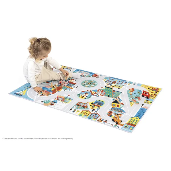 TAPIS AVEC CIRCUIT VILLE CROSS ROADS - JANOD – Image 4