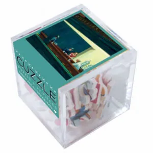 PUZZLE CUBE BOIS WILSON - E. HOPPER : NIGHTHAWKS - 30 PIECES