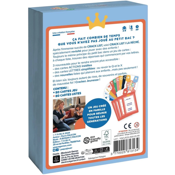 CRACK LIST - LA RÉCRÉ