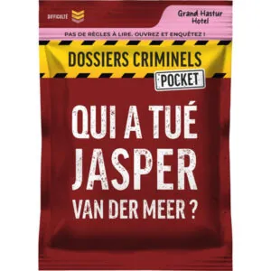 DC POCKET - QUI A TUÉ JASPER VAN DER MEER ?