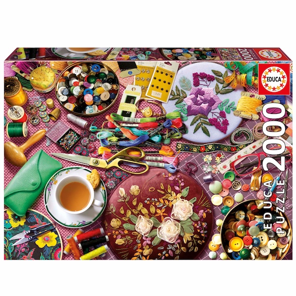 PUZZLE EDUCA : LA TABLE DE COUTURE - 2000 PIECES
