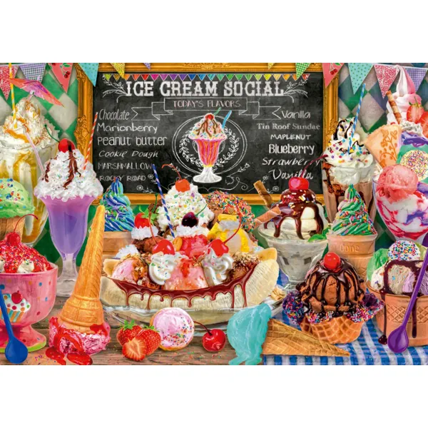 PUZZLE EDUCA : MAGASIN DE CREME GLACEE - 500 PIECES – Image 2