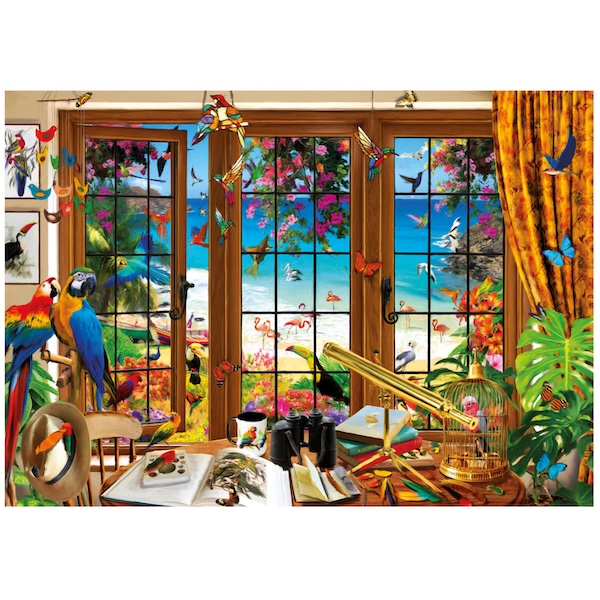 PUZZLE EDUCA : FENETRE DE L'OBSERVATEUR D'OISEAUX - 1500 PIECES – Image 2