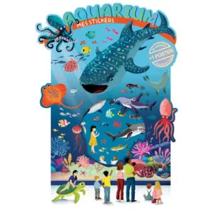 JEU STICKERS ET POSTER AQUARIUM - CARTES D'ART