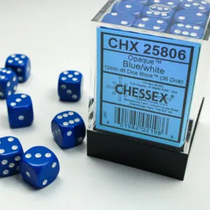 SET DE DÉS - BLEU:BLANC - CHX25806