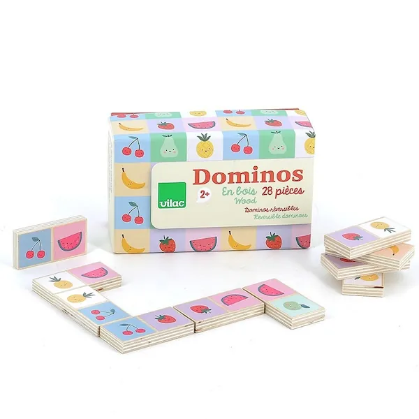 DOMINOS REVERSIBLES FRUITS ET LEGUMES - SARAH BETZ - VILAC