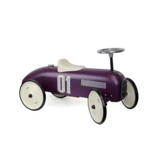 PORTEUR VOITURE METAL VINTAGE - AUBERGINE - VILAC
