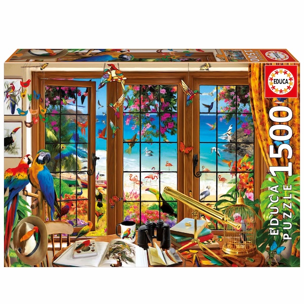 PUZZLE EDUCA : FENETRE DE L'OBSERVATEUR D'OISEAUX - 1500 PIECES
