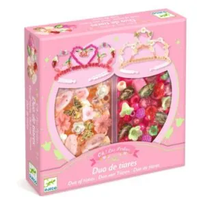 COFFRET BIJOUX DUO - DUO DE TIARES ROSE - DJECO