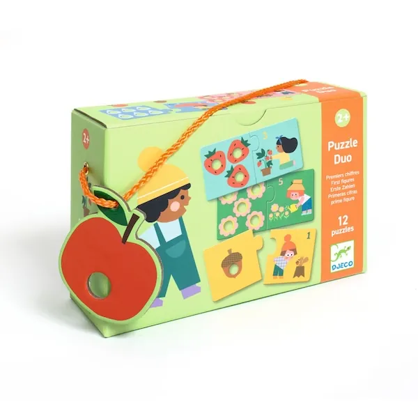 PUZZLE DJECO DUO : PREMIERS CHIFFRES - 2 PIECES
