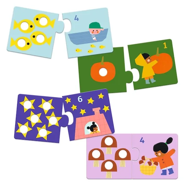 PUZZLE DJECO DUO : PREMIERS CHIFFRES - 2 PIECES – Image 2