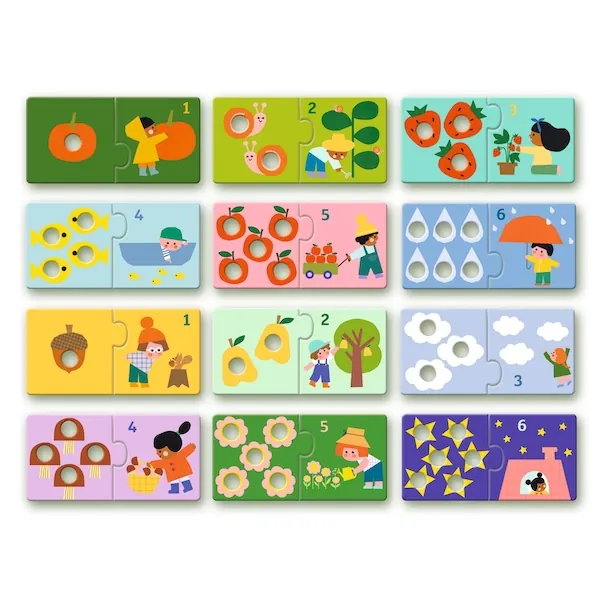 PUZZLE DJECO DUO : PREMIERS CHIFFRES - 2 PIECES – Image 3