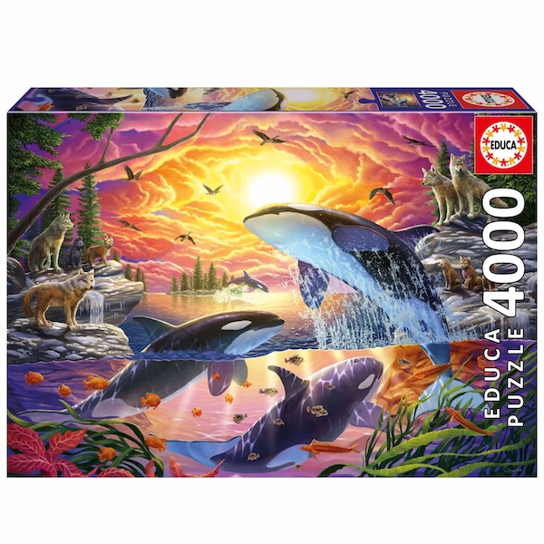 PUZZLE EDUCA : ORQUES ET LOUPS - 4000 PIECES