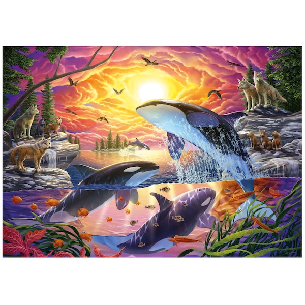 PUZZLE EDUCA : ORQUES ET LOUPS - 4000 PIECES – Image 2