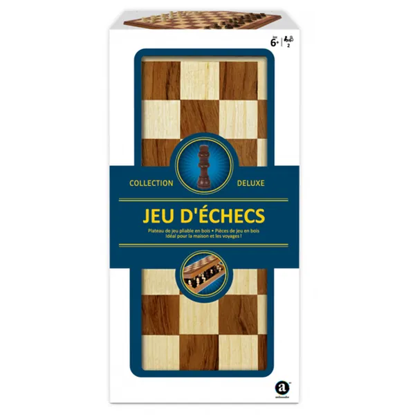 JEU D'ÉCHECS EN BOIS PLIABLE - DELUXE