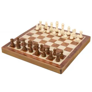 JEU D'ÉCHECS EN BOIS PLIABLE - DELUXE