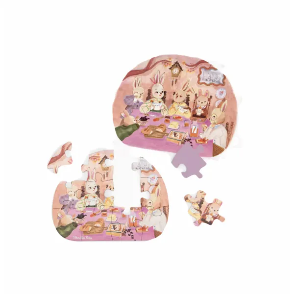 4 MINI PUZZLES DES REPAS - UNE BELLE JOURNEE LES MINOUCHKAS - MOULIN ROTY – Image 5