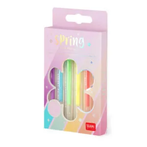 SET DE 6 STYLOS A ENCRE GEL PASTEL - SPRING IS IN THE AIR - LEGAMI