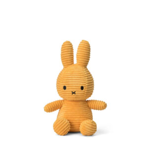 PELUCHE MIFFY VELOURS COTELE JAUNE 23CM - BON TON TOYS