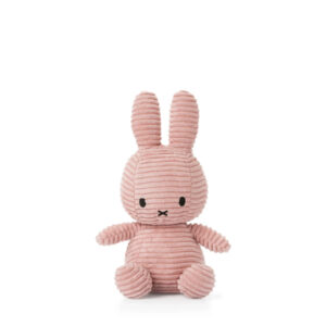 PELUCHE MIFFY VELOURS COTELE ROSE 23CM - BON TON TOYS