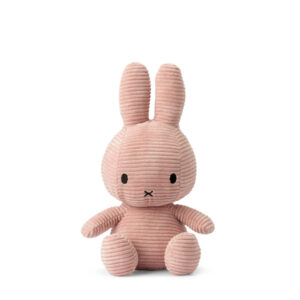 PELUCHE MIFFY VELOURS COTELE ROSE 33CM - BON TON TOYS