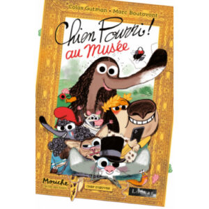 LIVRE CHIEN POURRI AU MUSEE - L'ECOLE DES LOISIRS