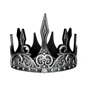COURONNE DE ROI LUXE ARGENT/ NOIR - GREAT PRETENDERS