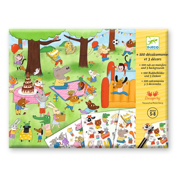 POCHETTE DECALCOMANIES C'EST LA FETE - DJECO